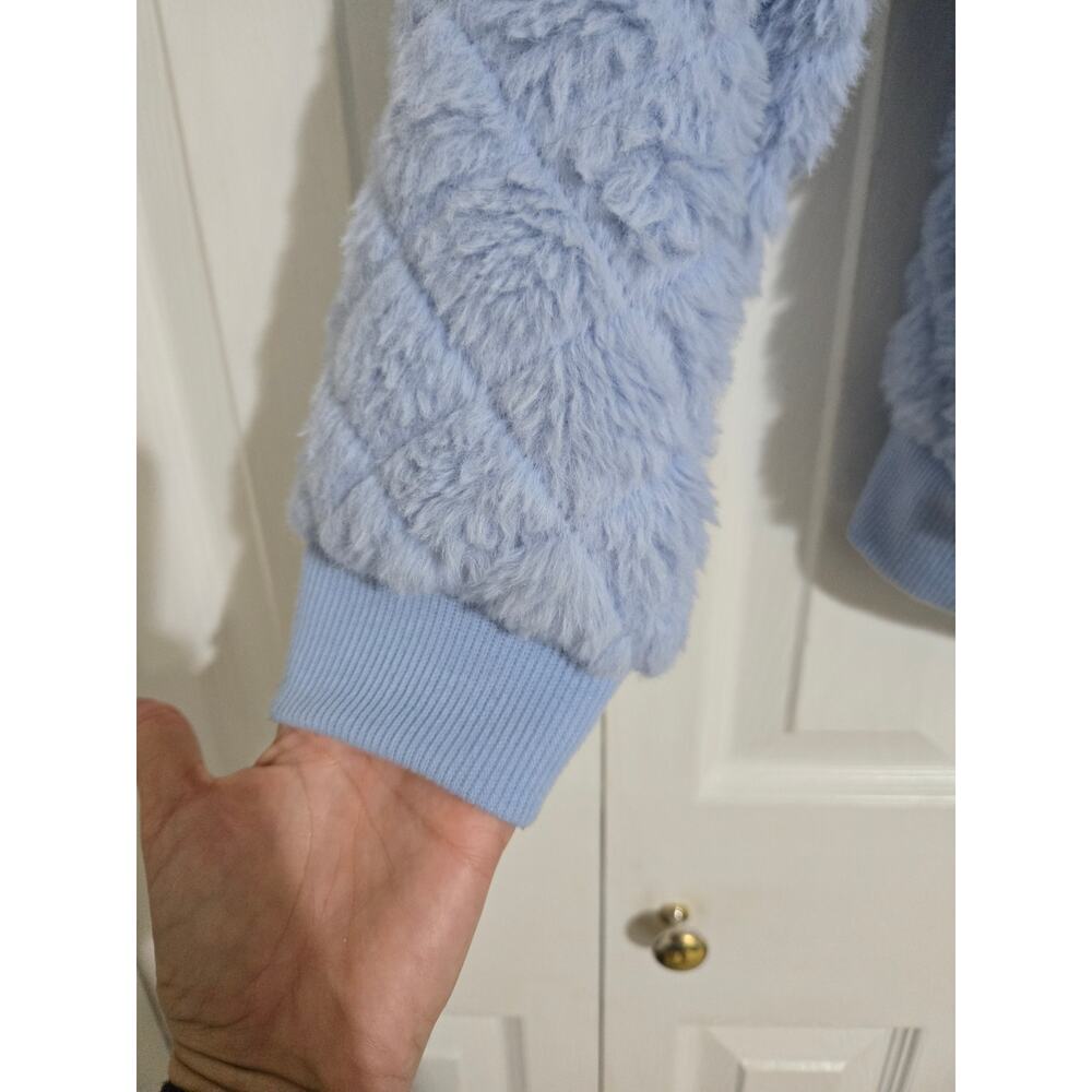 Cato large women's light blue fuzzy sweater - Picture 2 of 11